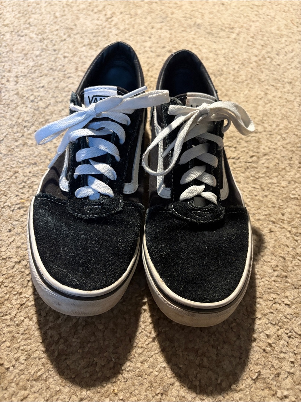 Vans Black and White Old Skool Skate Sneakers